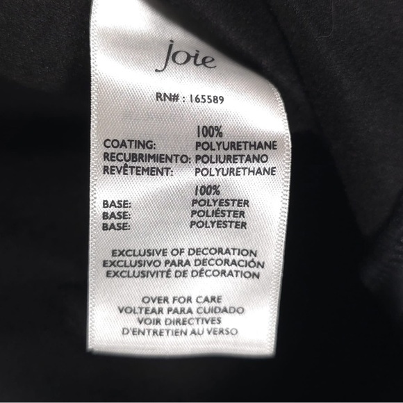 Joie LIMITED EDITION Faux Leather Pants Black JEI0000 Size 6 - Picture 16 of 16